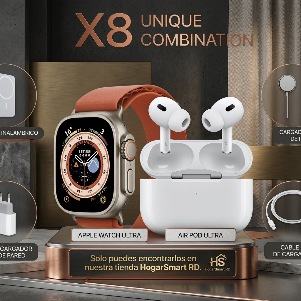 RELOJ/ SMARTWATCH X8 NEGRO
