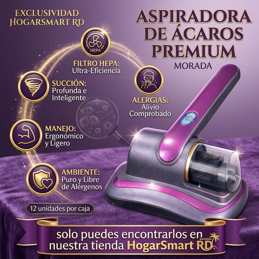 ASPIRADORA DE ACAROS MORADA